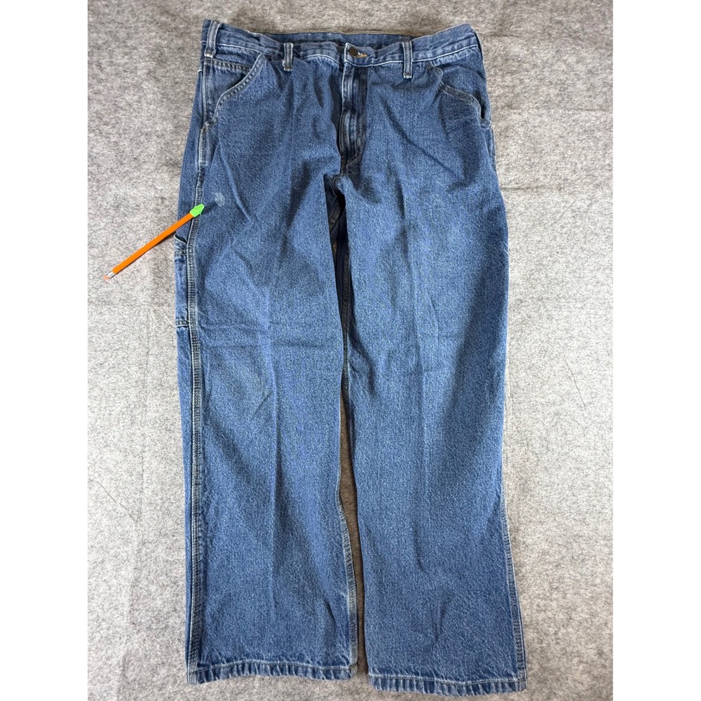 RK Brand Work Wear Carpenter Jeans Mens 38x28 (Actual)‎  Blue Denim Utility